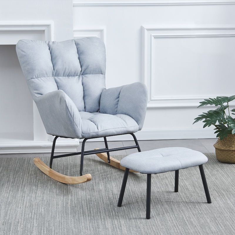 Contemporary Simple Style Rocking Chair Indoor Nursery Sofa Rocking
