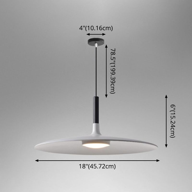 Flying Saucer LED -Suspensionslampe Neuheit Minimalist Metal Restaurant Hanging Anhänger