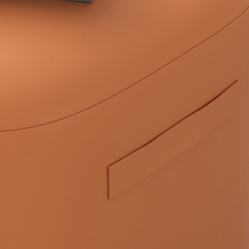 Trendy Square Leather Ottoman Plain Waterproof Indoor Foot Cube Ottoman Stool