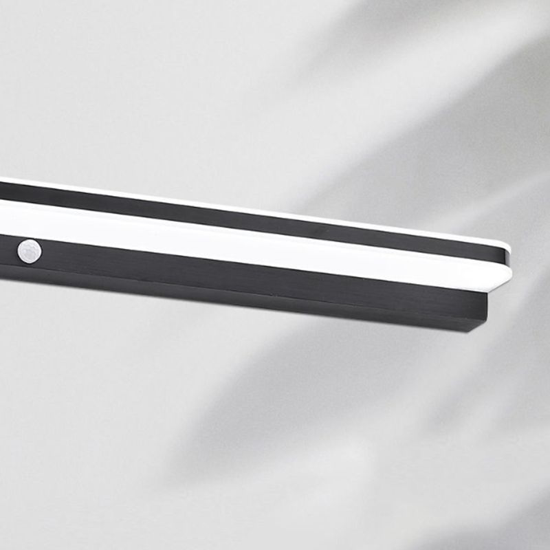 Linear Sconce Light Fixture Modern Style LED Metal Wall Mounted Light with Body Induction