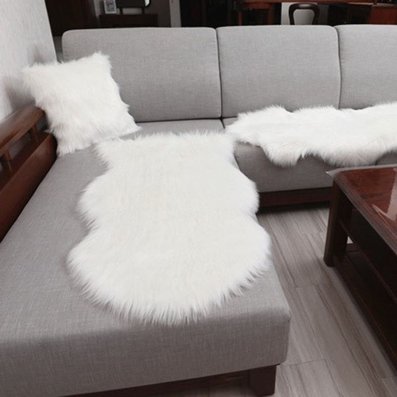 Multi-Color Solid Color Rug Fuzzy Casual Indoor Rug Anti-Slip Backing Pet Friendly Washable Area Carpet for Bedroom