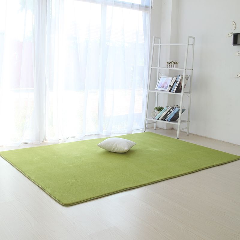 Comfort Plain Shag Rug Polyester Indoor Carpet Non-Slip Backing Area Carpet for Home Decoration