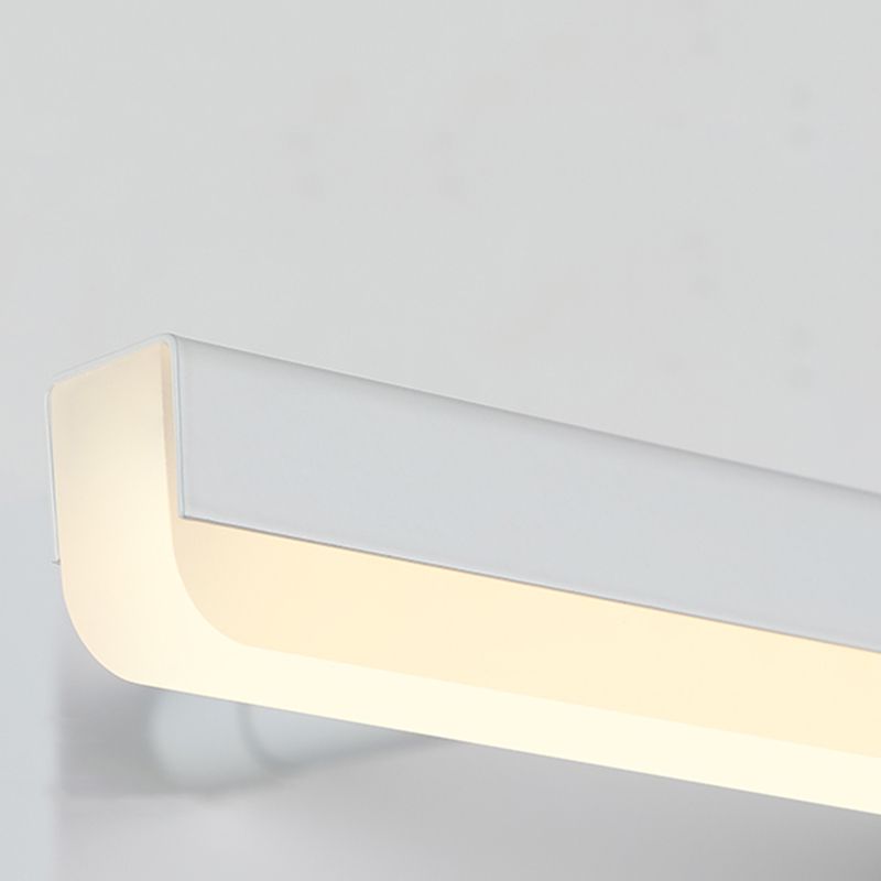 Strip Bathroom Sconce Light Fixture Metal LED Contemporary Wall Mount Light Fixture