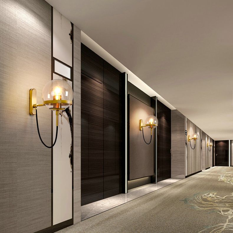 Illuminazione da parete a parete a forma di vetro Apparecchiatura da parete in stile contemporaneo