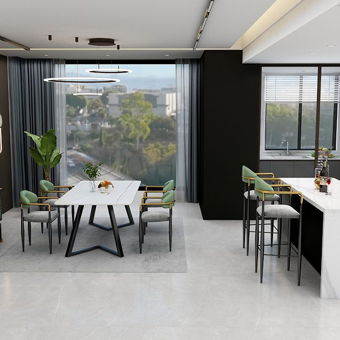 Scandinavian Home Velvet Counter Stool Matte Finish Footrest Stool