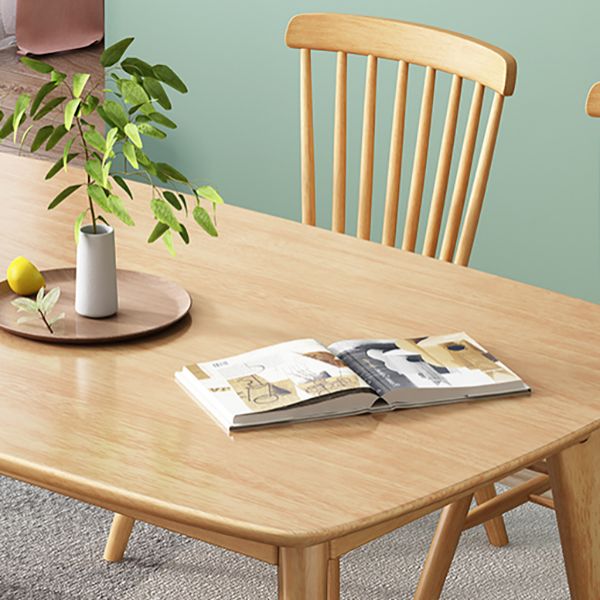 1/2/5/7 Pieces Modern Wood Furniture Standard Height Dining Table Set with 4 Legs