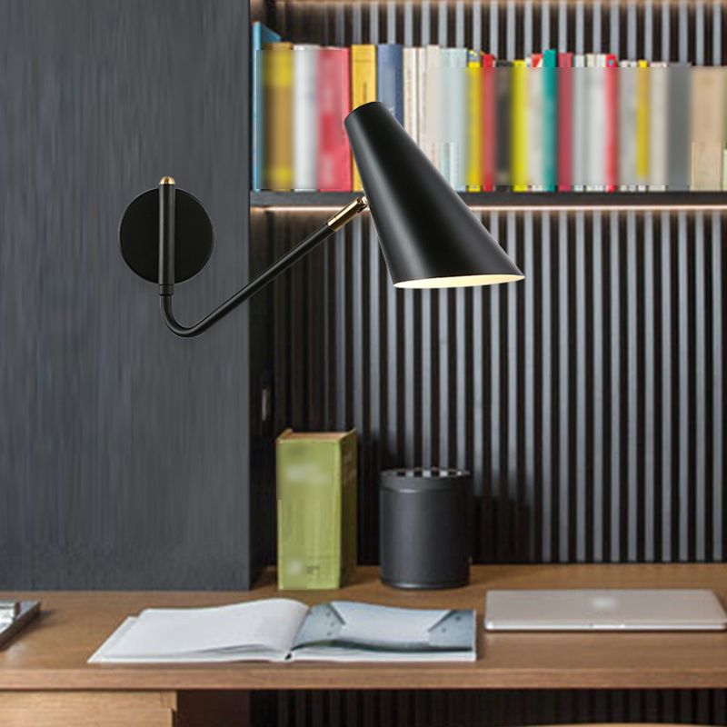Metal Cup Wall Mounted Lamps Modern Style 1 Light Wall Lighting Fixtures