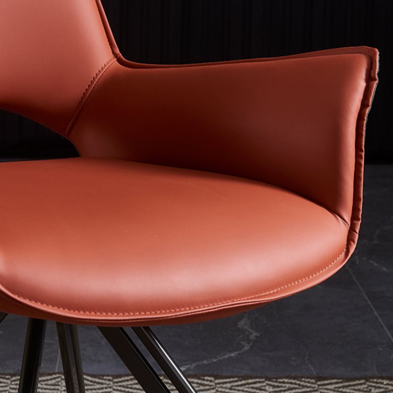 Silla de comedor de metal moderno sillón lateral giratorio para uso en restaurantes