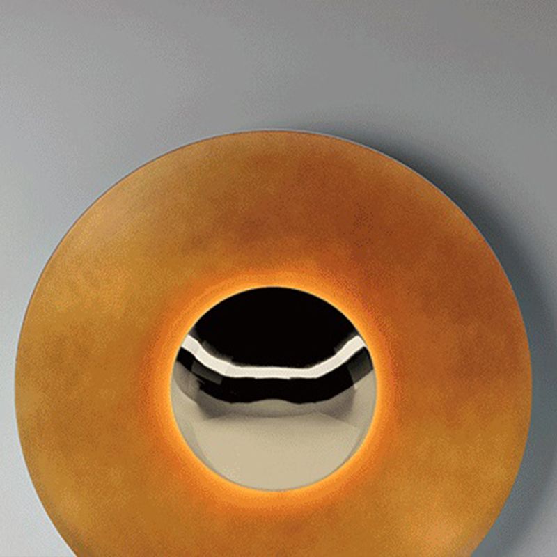 Forma a forma di metallo rotondo sconce moderno apparecchi di illuminazione a parete singola a parete singola