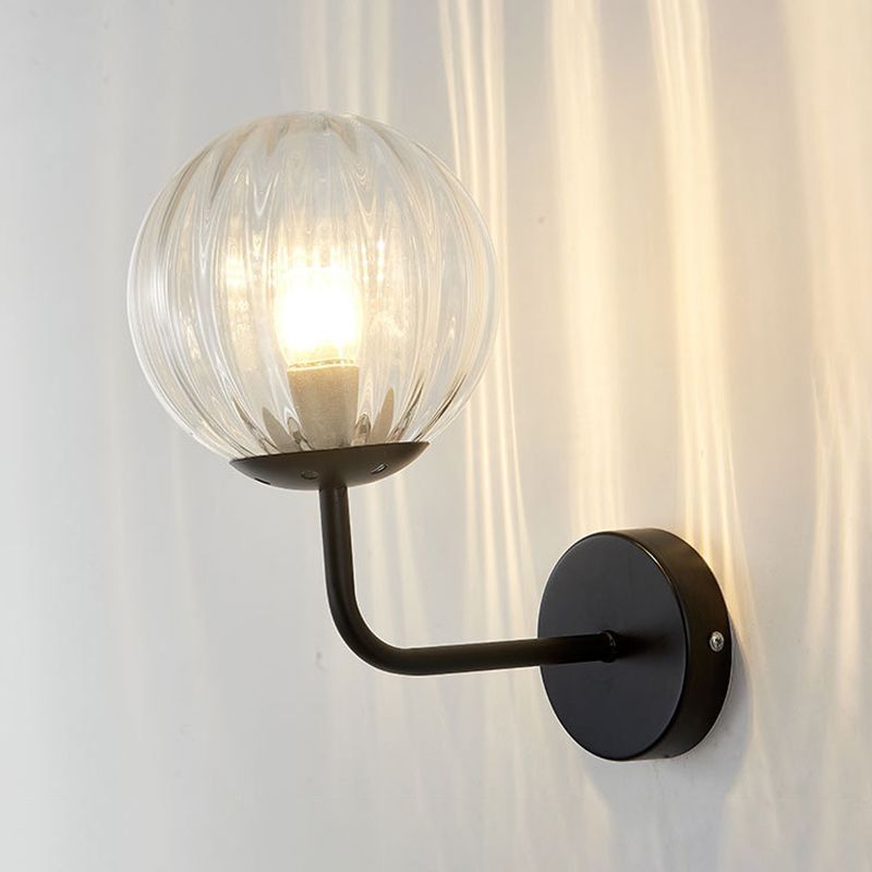 Kugelschatten 1-Licht Wandleuchte moderne Glas Wandmontage Leuchte Leuchte