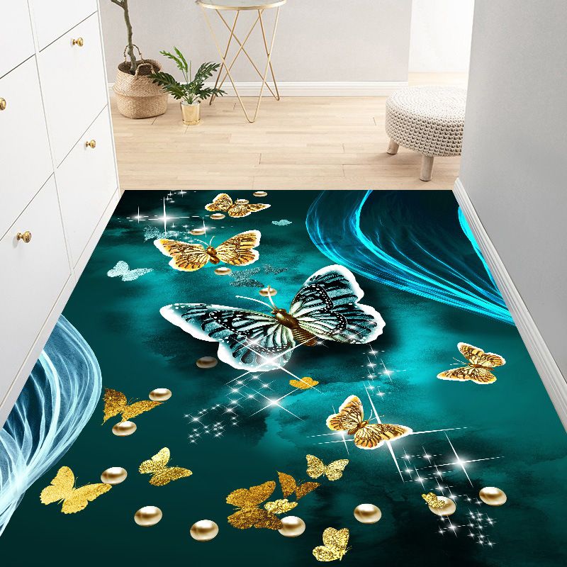 Moderner Teppich Polyester glänzender Teppich Färbung widerstandsfähiger Teppich für Wohnzimmer