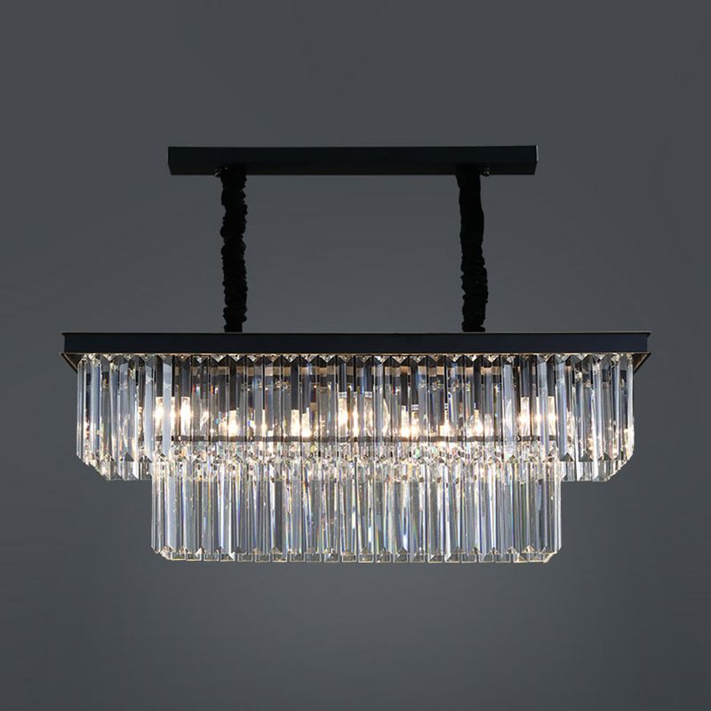 Lampade dell'isola illuminazione isola lineare Luci dell'isola in nero