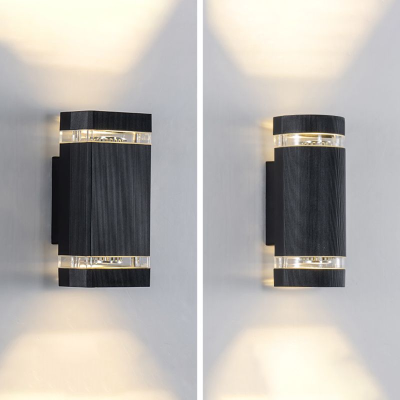 Multi -Lichter Geometrische Metallwandlicht leuchtet moderne Wandhalterung Leuchte in Schwarz