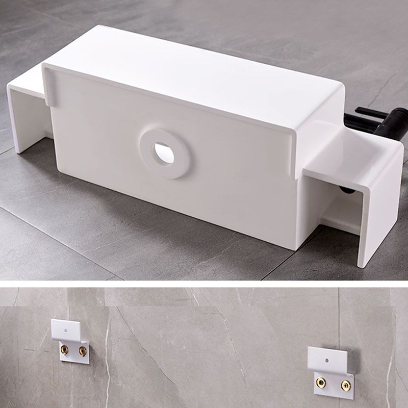 Contemporary Toilet Bowl Wall Mount One-Piece Toilet Flush Toilet (Faucet not Included)