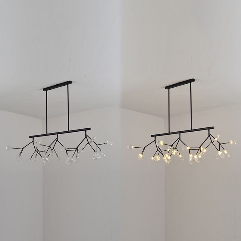Modern Style Firefly Island Pendant Simple 27 Lights Island Light for Bedroom