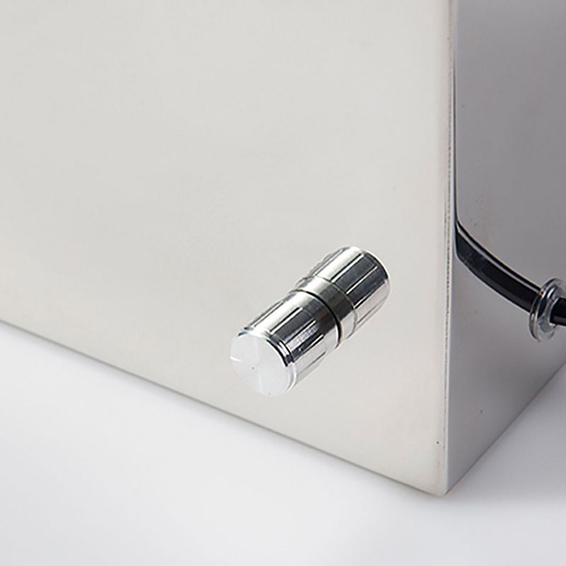 Postmodern Style Minimalist Metal Wall Light Sconce with Glass Shade for Washroom