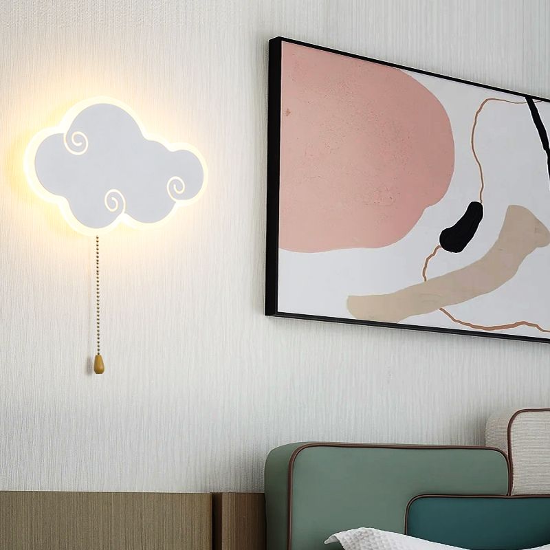 Modern Style Cloud Shape Wall Sconce Metal 1 Light Wall Lighting for Children's Room