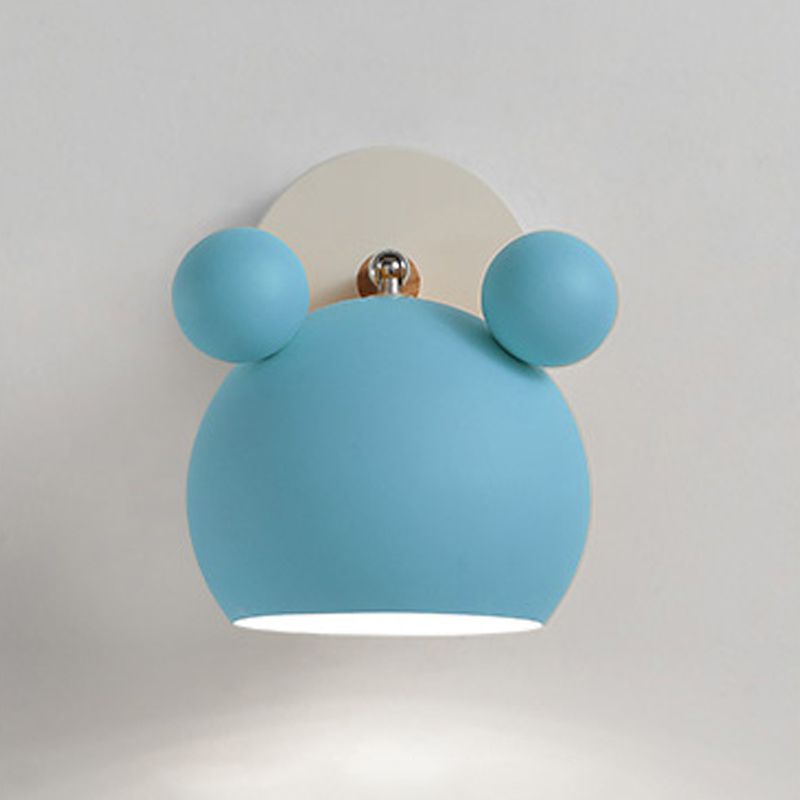 Metal Sconce muro unica moderna macaron nordici a parete singola luce montata