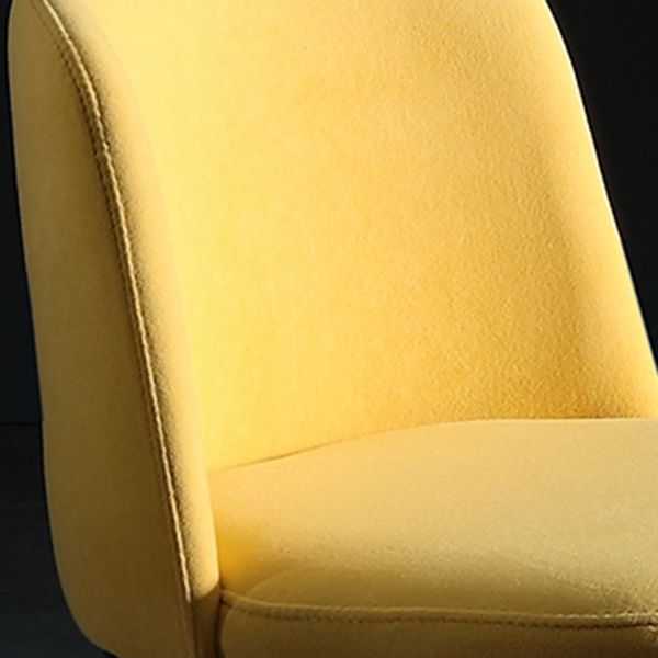 Home Scandinavian Side Chair Parsons Back Metal Upholstered Dining Room Chair