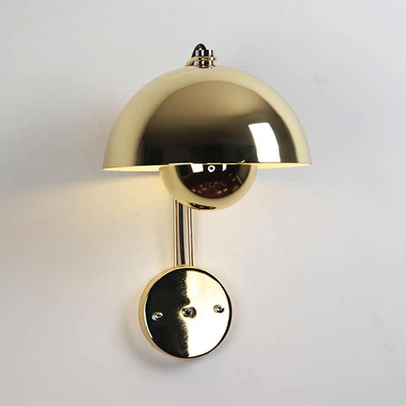 Macaron Wall Light 1-Light Wall Mount Lamp with Metal Shade for Bedroom
