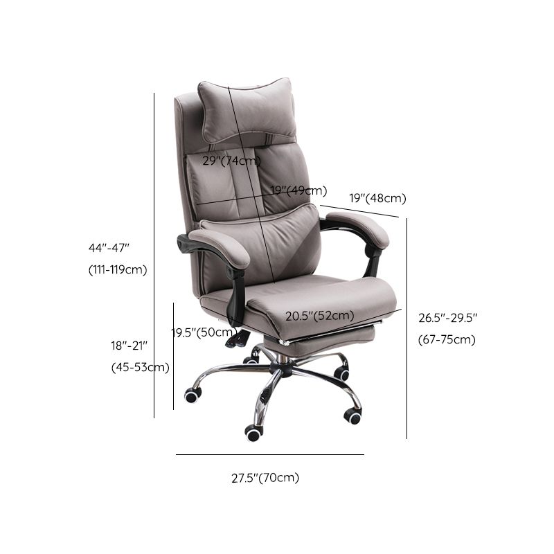 Modern Slide Chair Padded Arms No Distressing Ergonomic Chair with Wheels