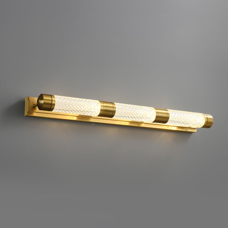 Moderne stijl messing ijdelheid wandlampen cilindrische multi -lights ijdelheid verlichting ideeën