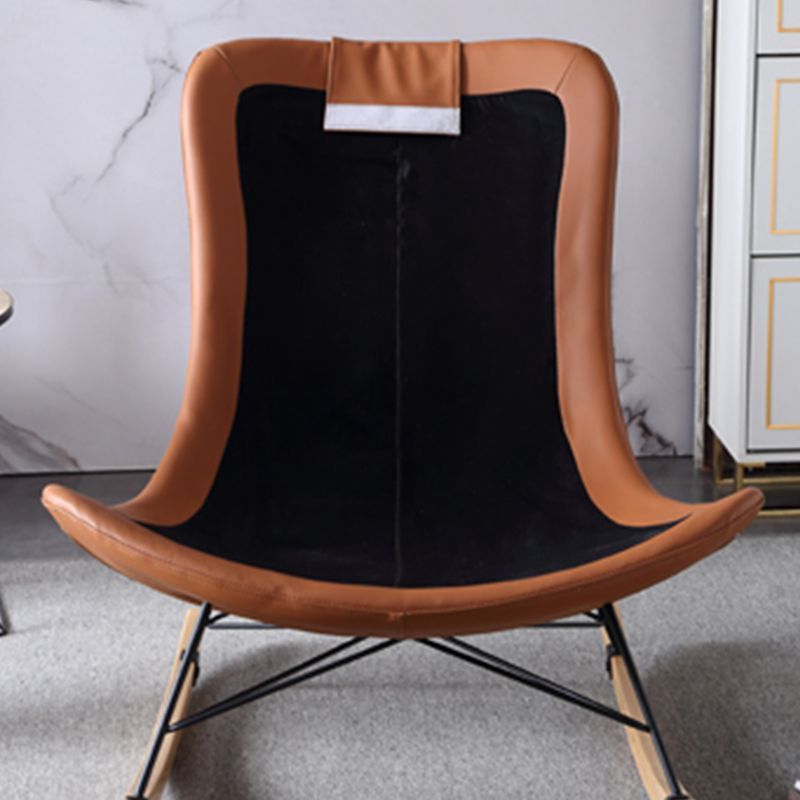 Armless Accent Chair 37.40" L x 37.40" W x 35.43" H Tufted Back Lounge Chair