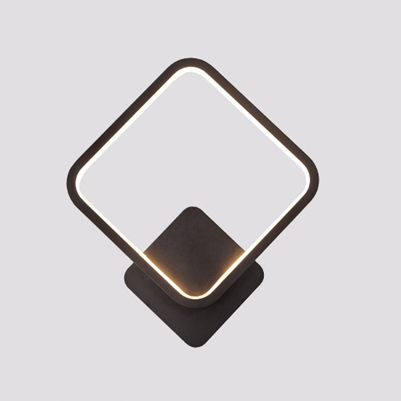 Metal Geometric Shape Wall Mount Lighting Modern Style 1-Light Wall Mounted Light Fixture