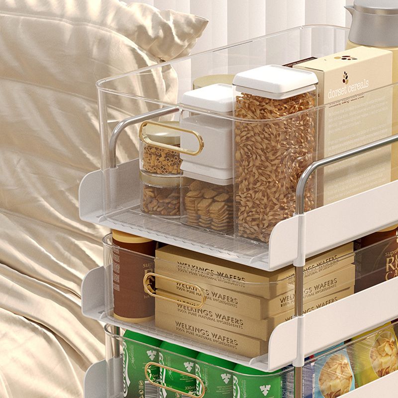 Modern Open Back Standard Bookshelf Plastic Bookcase for Study Room