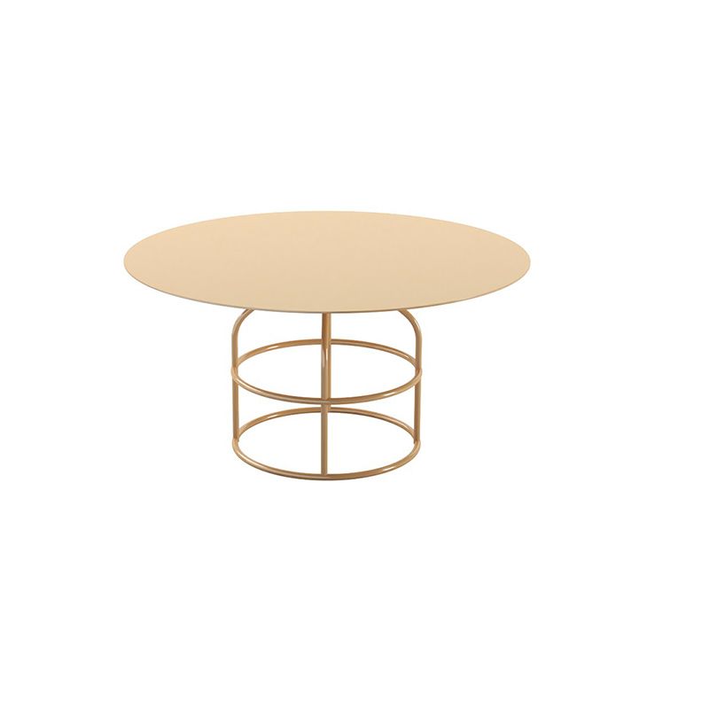 Mid-Century Modern Frame Base Cocktail Table Metal Round Coffee Table