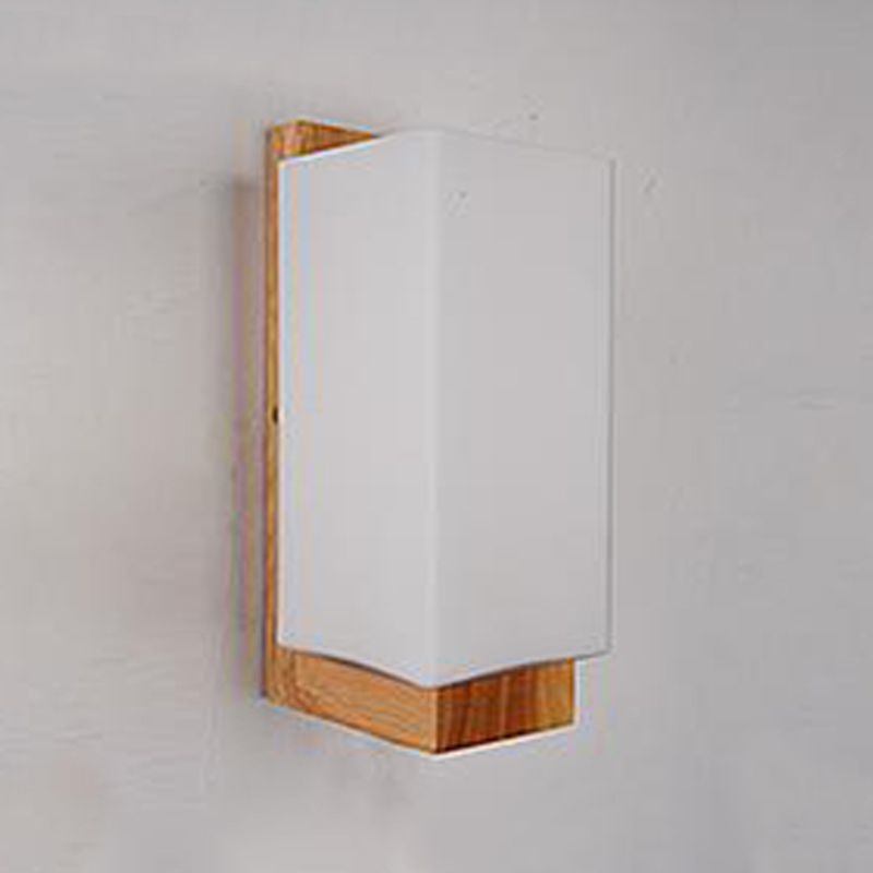 Holz- und Glasgeometrie -Wand -Lampen zeitgenössische Multi -Leuchten -Wandleuchte