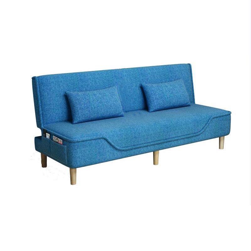 Contemporary Living Room Tight Back Sleeper Armless Linen Seating