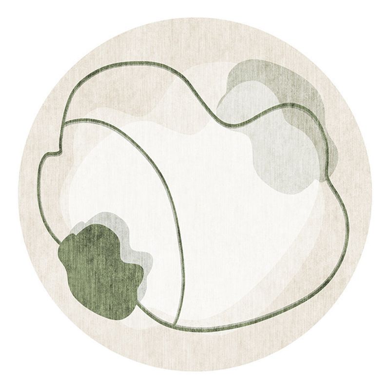 Lichtgroen Noordisch Tapijten Polyester Kleurblok Teken Kleurbestendig vloerkleed voor Home Decor