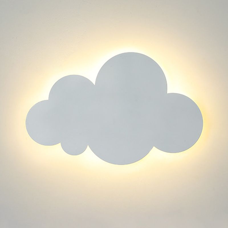 Single Modern White Wall Mounted Sconce Unique Wall Light for Foyer