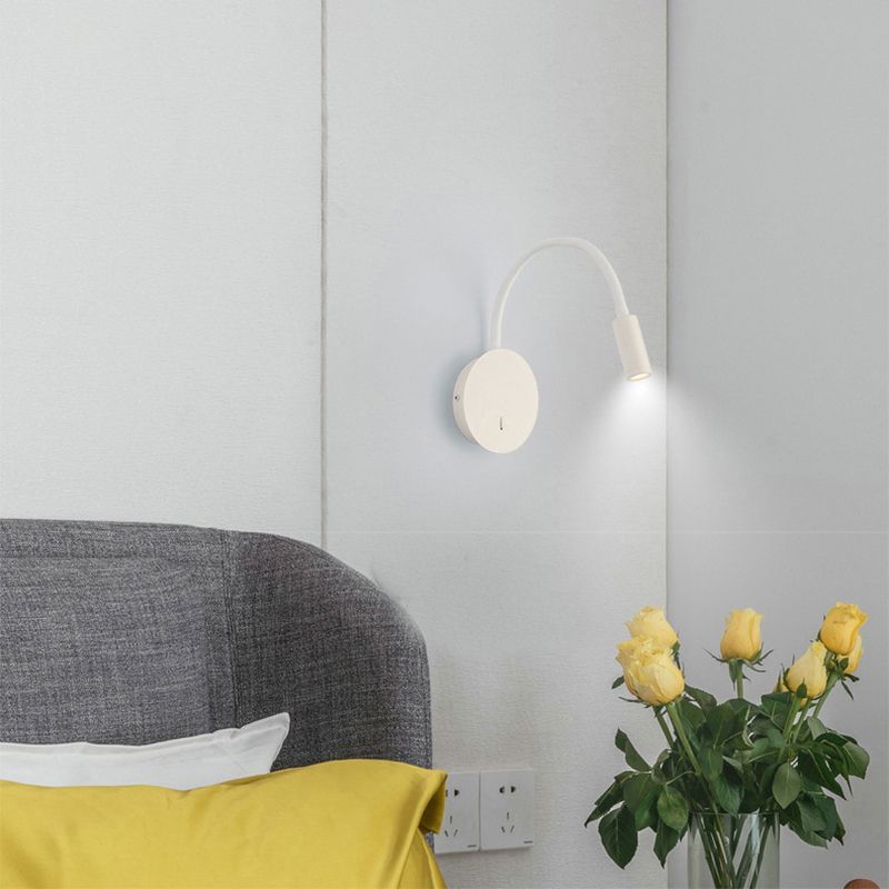 Adjustable Spotlight Design Bedside LED Reading Lamp Modern Simplicity Style Wall Mount Lamp for Bedroom