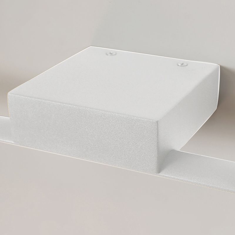 Minità di vanità in metallo lineare Minimalismo Minimalismo a 1 luci a parete per bagno