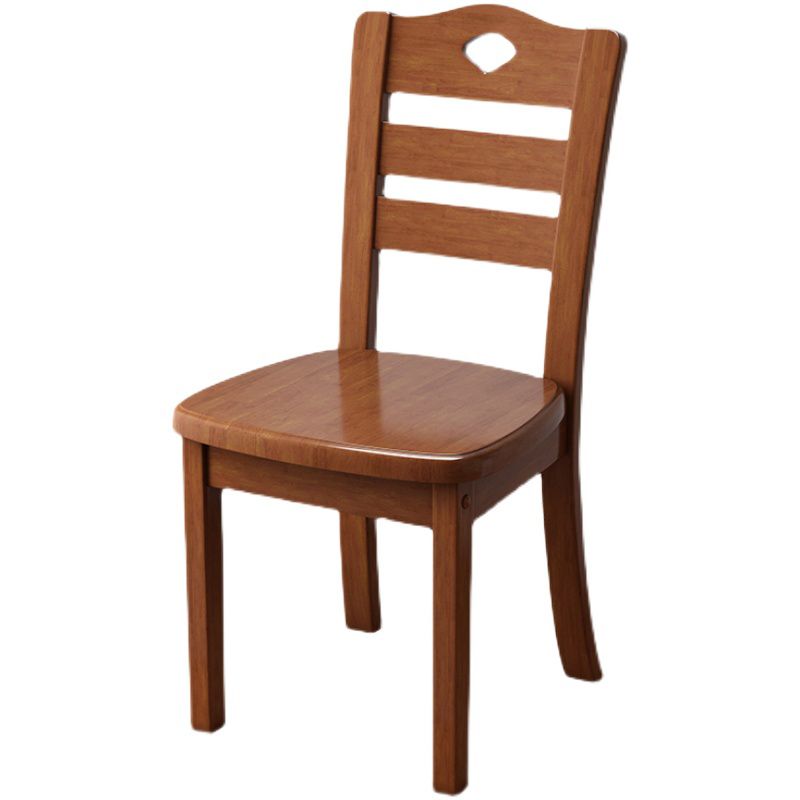 Contemporary Indoor-Outdoor Wood Chair Home Armless Ladder Back Dining Chair