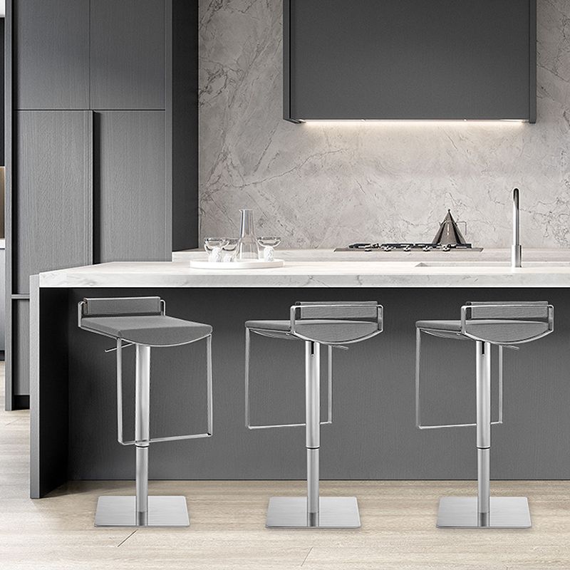 Industria Fabric Bar Stool Modern Low Back Counter Stool for Bristol