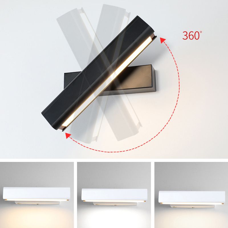 Moderne minimalistische stijl rechthoek SCONCE LILMTURES Metalen wandverlichting voor slaapkamer