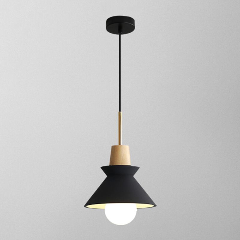 Modern Minimalist Hanging Light Wooden Pendant Lighting Fixture
