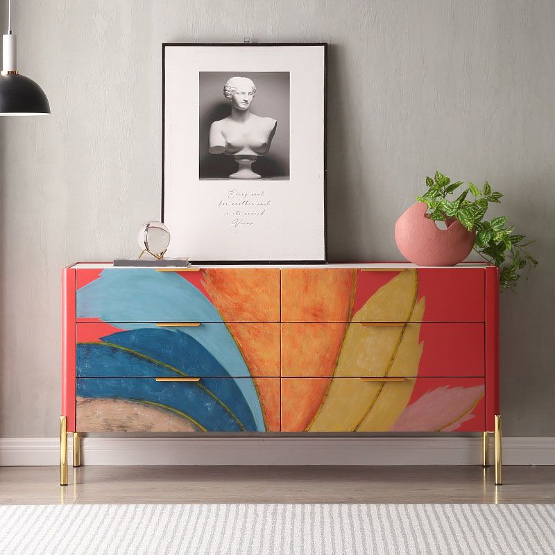 15.6-inch Width Modern Storage Chest Dresser Stone Storage Chest