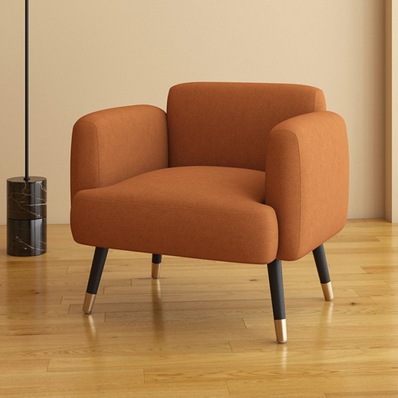 Leather/Faux Leather Modern Sofa 27.95" High Scroll Arm Seating