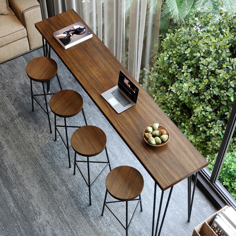 1/4/5 Pieces Pub Table Set Modern Solid Wood Counter Height Set
