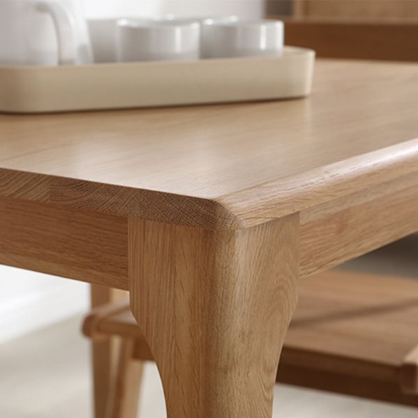 Industrial Style 4 Legs Furniture Solid Wood Square Dining Table for Dining Room