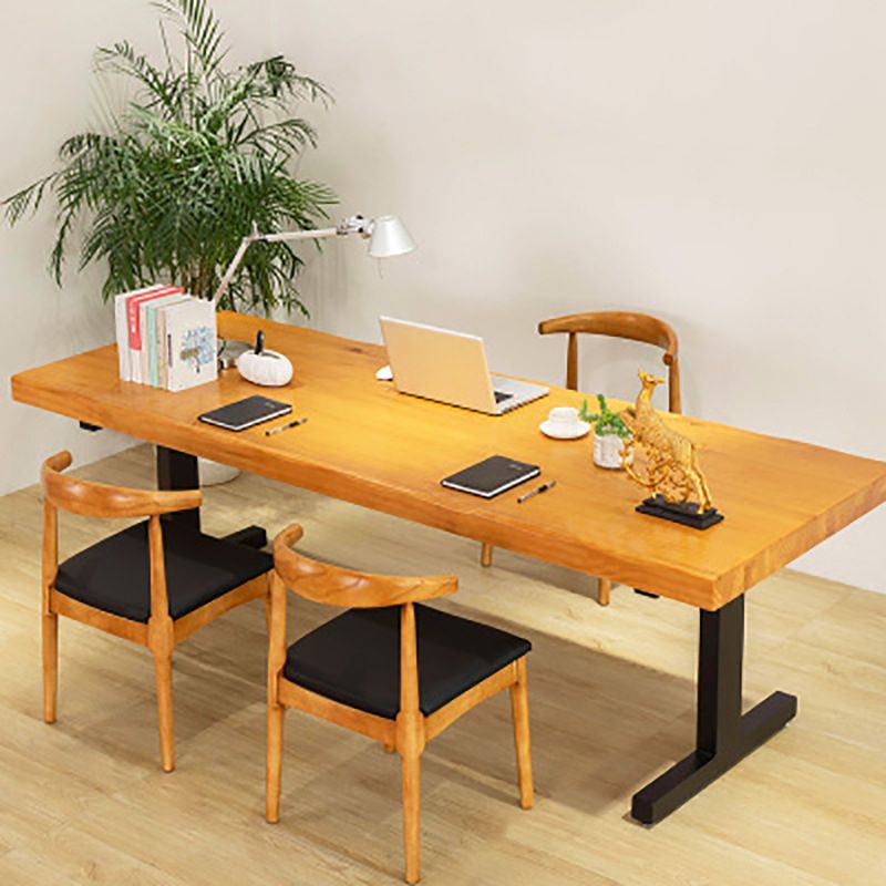 Modern Solid Wood Dining Table Set 1/2/4 Pieces Dining Set for Home Use