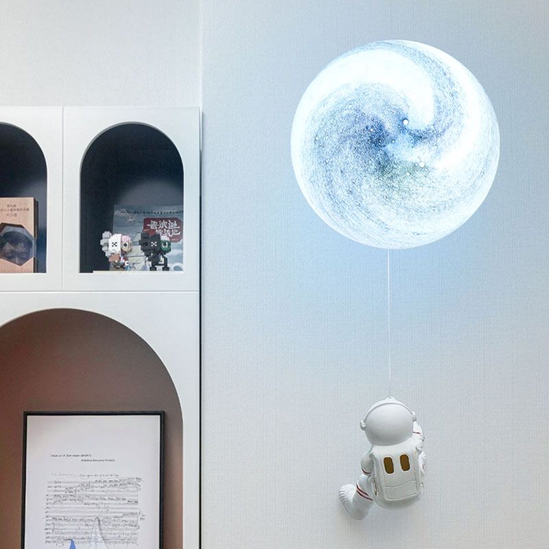 Luce di applique a parete da parata sfumatura stellare, vetro moderno in vetro a 1 luce