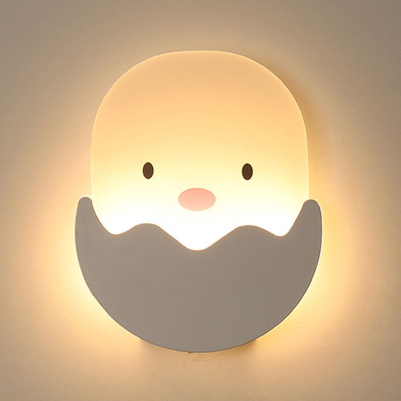 Fispositivi da parete in stile creativo cartone animato Light Acrilic Wall Light per camera da letto