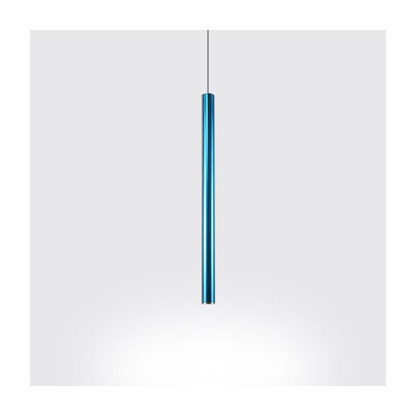 Silber/rot/blaues Metall schlanker Deckenleuchte Nordisch Einfacher Stallsuspension Anhänger Licht in warm/weiß, 12 "/19.5"/23,5 "hoch