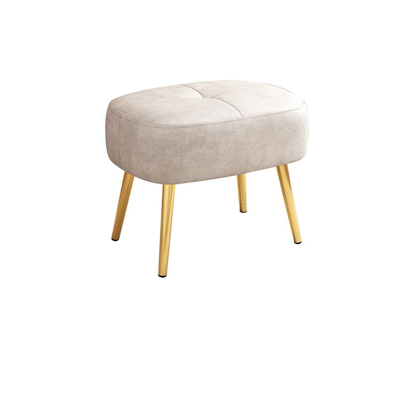 Solid Color Leather Standard Stool Modern Style Simple Household Rectangular Stool