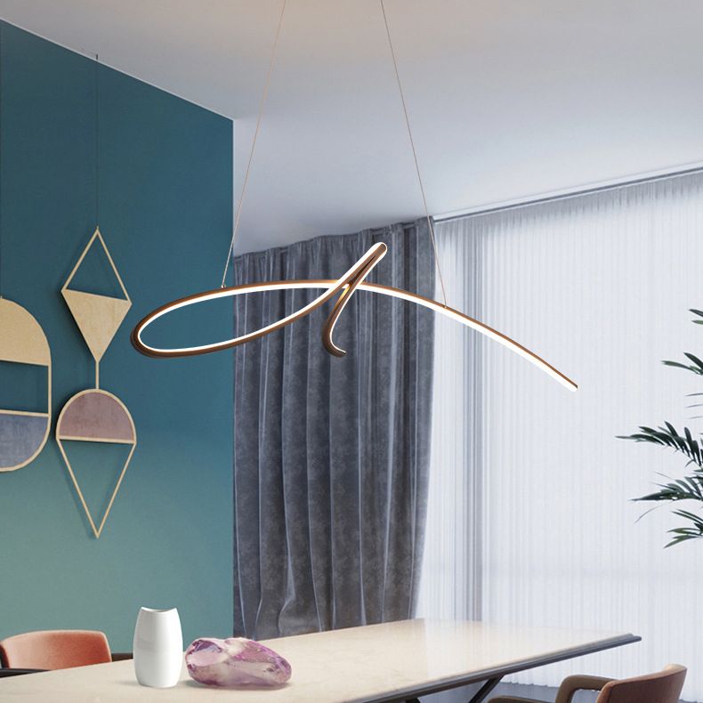 Lampadella a sospensione regolabile leggero moderno semplicità a spirale a spirale a spirale per il ristorante